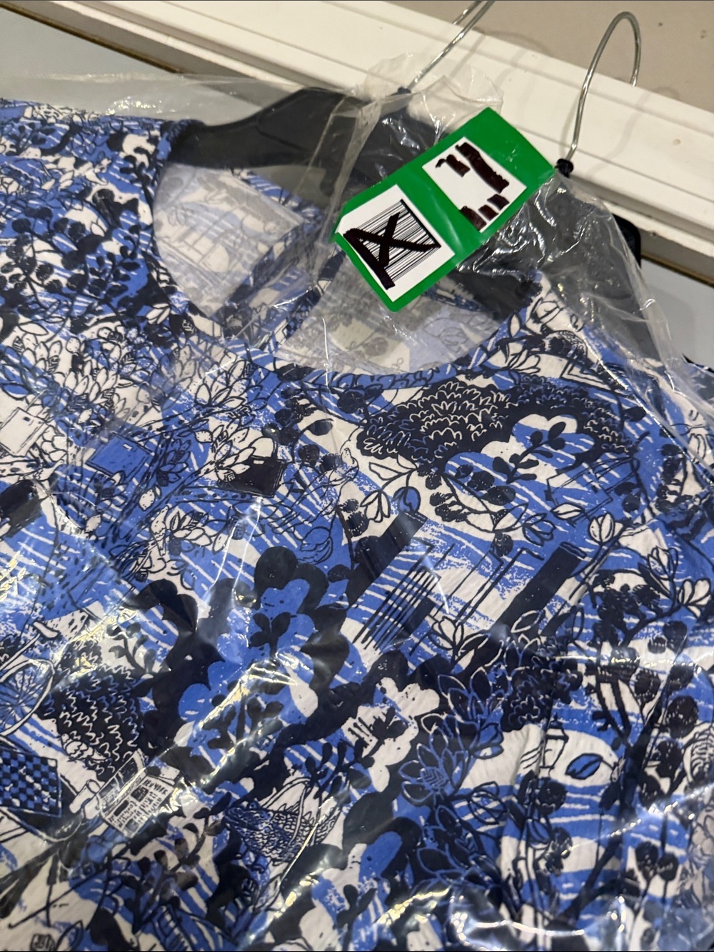 NWOT kate spade Scenic Stroll NY Blue Printed Midi Dress - Picture 14 of 15